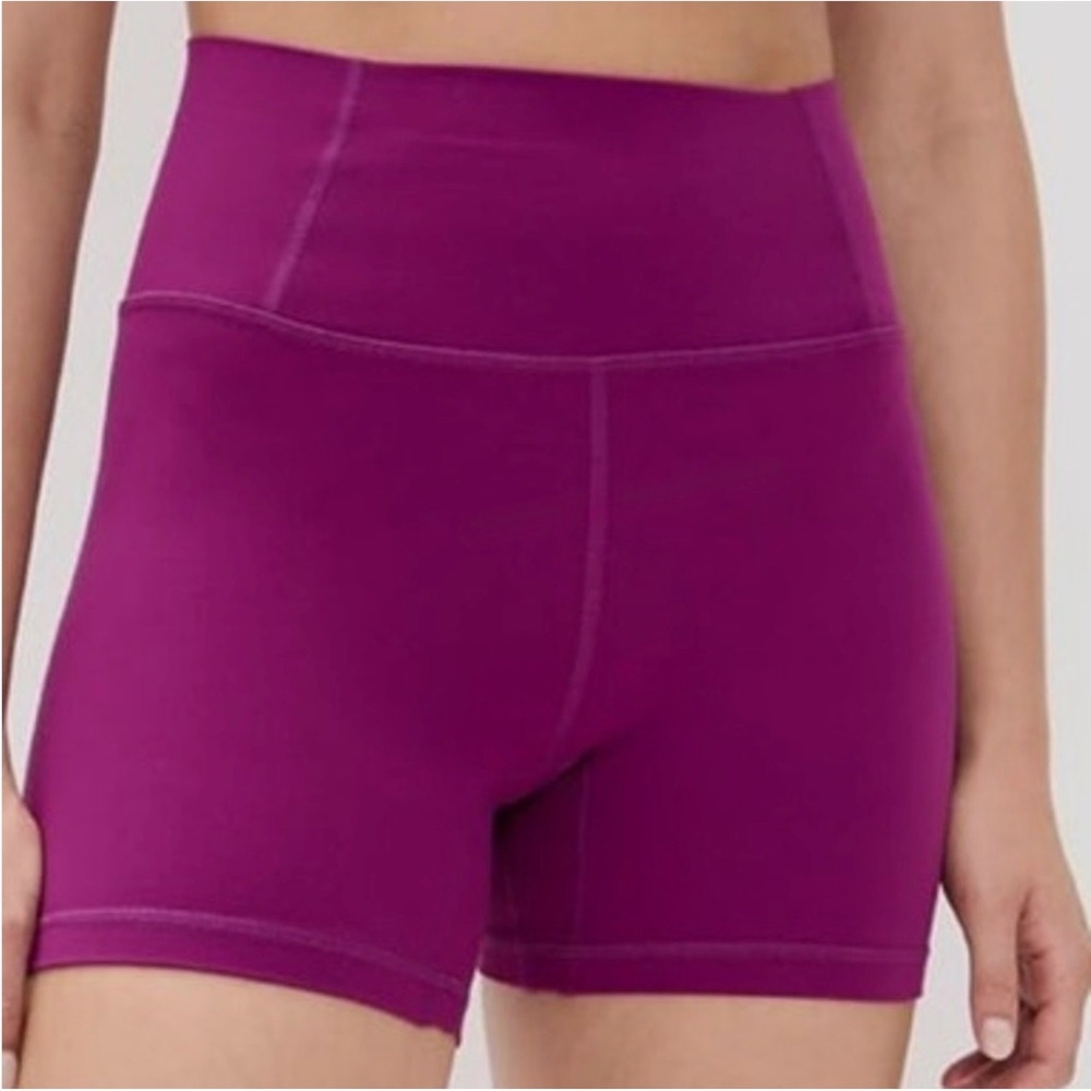 NWOT-Free People Movement Never Better Bike Shorts- Mulberry